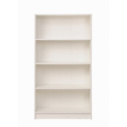 Timber Art Design 4 Tier Bookcase Tall Display Shelving Storage Unit Wood Furniture White - thumbnail 2