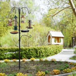88 Inch Garden Bird Feeder Pole Hanging Station Free Standing - thumbnail 3