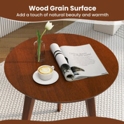 Gainoom Set Of 2 Beige Lamb Velvet Fabric Upholstered Accent Chairs W/ Side Table - thumbnail 7