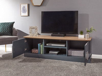 Gfw Kendal Large Tv Unit Slate Blue - image 1