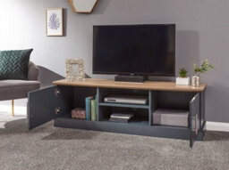 Gfw Kendal Large Tv Unit Slate Blue - thumbnail 1