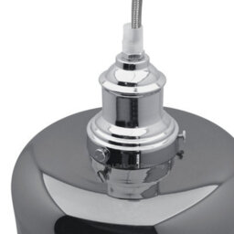Long Life Lamps Company Modern Glass Smokey Grey Pendant Light M0208 - thumbnail 6