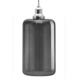 Long Life Lamps Company Modern Glass Smokey Grey Pendant Light M0208 - thumbnail 3