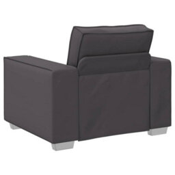 Vidaxl Sofa Chair With Cushion Grey 99 X 78 X 84 Cm Artificial Leather - thumbnail 4