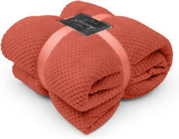 Gc Gaveno Cavailia Fluffy Pop Throw 150X200Cm Rust Lightweight Honeycomb Blanket For Bed Settee Throws For Sofas Couch Chair - thumbnail 1