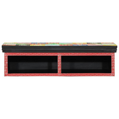 Walplus Tv Cabinet Multicolour 80 X 30 X 22 Cm Engineered Wood - image 1