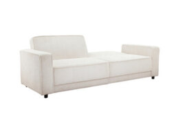 Dorel Allie 3 Seater Sofabed In Corduroy Cream - thumbnail 5