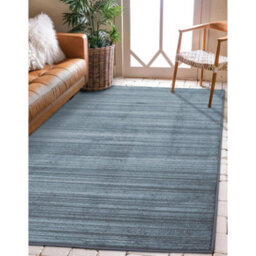 Melrose Athena Textured Large Blue Indoor Area Rug 160/240Cm - thumbnail 1