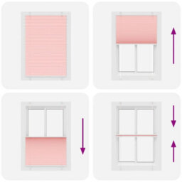 Berkfield Pleated Blind Pink 100X150 Cm Fabric Width 99.4 Cm Polyester - thumbnail 7
