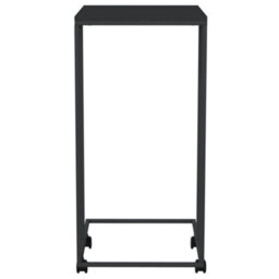 Berkfield Stylish Side Table With Wheels Black 40X30X63.5 Cm Engineered Wood - thumbnail 4