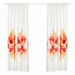 "Smart Living Grace Floral Curtains Pair With Tie Backs - Large Flower Print- Multi - 66""x72""" - thumbnail 3