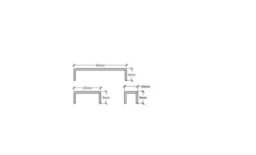 Ilcom Decorative Profile C 40mm X 2700mm X 0.65mm Silver Brushed Stainless Steel - thumbnail 4