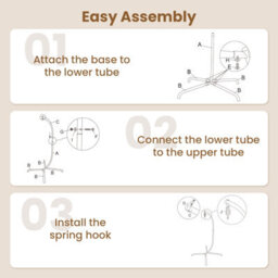 Costway C Frame Hammock Chair Stand Heavy Duty Metal Hammock Stand - thumbnail 6