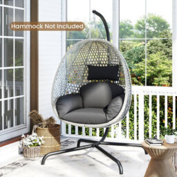 Costway C Frame Hammock Chair Stand Heavy Duty Metal Hammock Stand - thumbnail 4