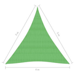 Berkfield Sunshade Sail 160 G/m2 Light Green 4X5X5 M Hdpe - thumbnail 6