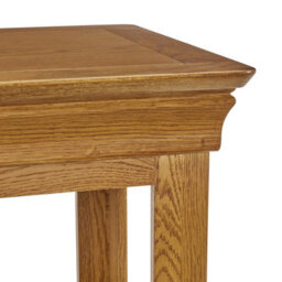The Furniture Market French Louis Oak Side Lamp Table Elegant Solid Oak Side Table With French-Inspired Design Living Room Bedroom Compact Versatile - thumbnail 7