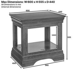 The Furniture Market French Louis Oak Side Lamp Table Elegant Solid Oak Side Table With French-Inspired Design Living Room Bedroom Compact Versatile - thumbnail 9
