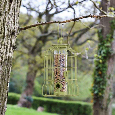Smart Garden Squirrel Proof Wild Bird Seed Feeder Metal Steel - image 1