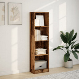 Berkfield Versatile Bookcase Old Wood 40X24X143 Cm Engineered Wood - thumbnail 3