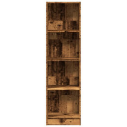 Berkfield Versatile Bookcase Old Wood 40X24X143 Cm Engineered Wood - thumbnail 4