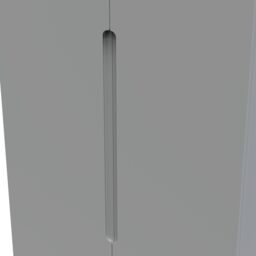 Messina Ready Assembled Modern Matt Grey Tall Double Wardrobe (H)1970mm (W)770mm (D)530mm - thumbnail 3