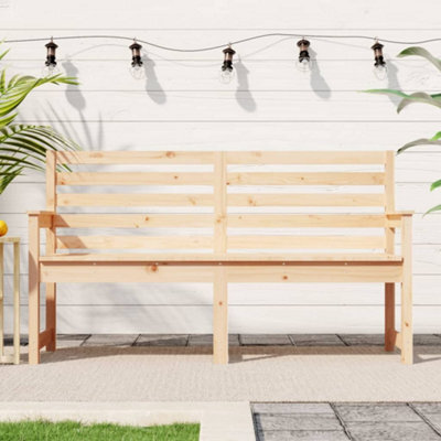 Walplus Garden Bench 159.5X48X91.5 Cm Solid Wood Pine - image 1