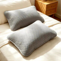 Pillow Protectors Pack Of 2 Zipped Quilted Soft Antiallergy Pillow Covers74X48Cm - thumbnail 5