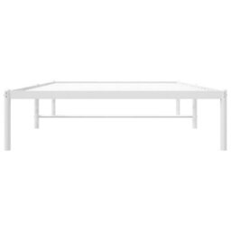Berkfield Metal Bed Frame White 107X203 Cm - thumbnail 5