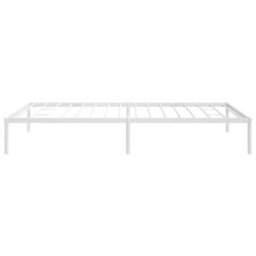 Berkfield Metal Bed Frame White 107X203 Cm - thumbnail 6