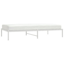 Berkfield Metal Bed Frame White 107X203 Cm - thumbnail 3