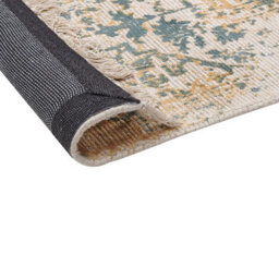 Beliani Rug Boyali Dark Green 140 X 200 Cm Viscose - thumbnail 5