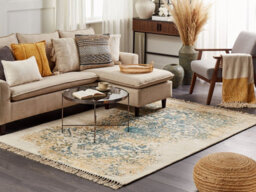 Beliani Rug Boyali Dark Green 140 X 200 Cm Viscose - thumbnail 2