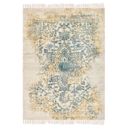 Beliani Rug Boyali Dark Green 140 X 200 Cm Viscose - thumbnail 4