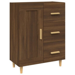Berkfield Sideboard Brown Oak 69.5X34X90 Cm Engineered Wood - thumbnail 2
