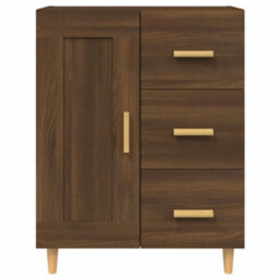 Berkfield Sideboard Brown Oak 69.5X34X90 Cm Engineered Wood - thumbnail 7