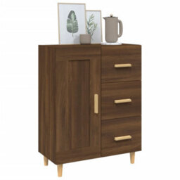 Berkfield Sideboard Brown Oak 69.5X34X90 Cm Engineered Wood - thumbnail 4