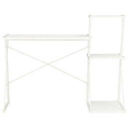 Berkfield Desk With Shelf White 116X50X93 Cm - thumbnail 2