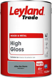 Leyland Trade Wood & Metal High Gloss Paint After The Storm (Ppg1036-4) 5L - thumbnail 2