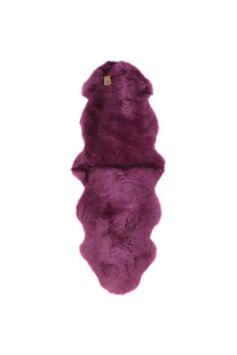 Fenland Sheepskin Fenland Indoor Double Australian Real Sheepskin Rug - Grape (180 Cm X 60 Cm) - image 1