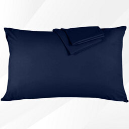 Ameha Navy 100% Microfiber Pillow Cases Soft Standard Pillowcase Envelope Closure Anti Allergic Breathable Pillow Cover 50X75 Cm - thumbnail 8