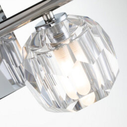 Luminosa Lighting Luminosa Quoizel Regalia Wall Lamp Polished Chrome, 3000K, Ip44 - thumbnail 2