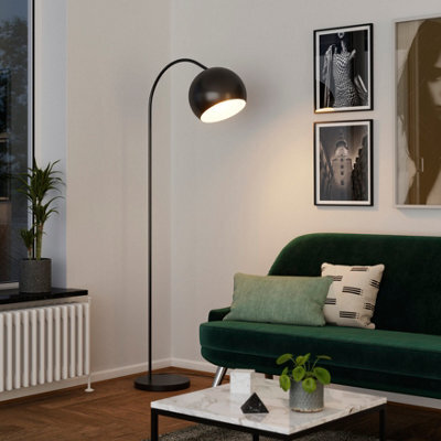 GoodHome Kotenay Matt Black Led Floor Lamp - image 1