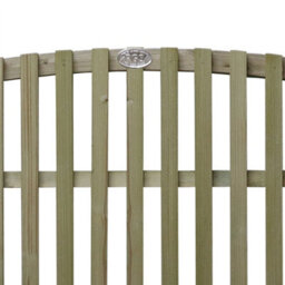 Premier Garden Supplies Premier Florence Wooden Trellis Panel 6Ft X 1Ft (3 Pack) Vertical Slatted Decorative Arched Fence Privacy Topper Climbing Plants - thumbnail 3