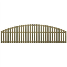 Premier Garden Supplies Premier Florence Wooden Trellis Panel 6Ft X 1Ft (3 Pack) Vertical Slatted Decorative Arched Fence Privacy Topper Climbing Plants - thumbnail 8