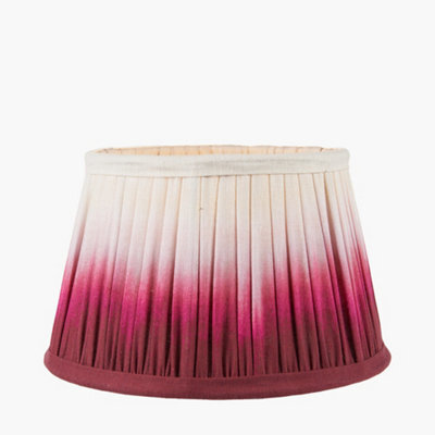 Pacific Lifestyle 30Cm Fuchsia Pink Ombre Soft Pleated Tapered Lampshade - image 1