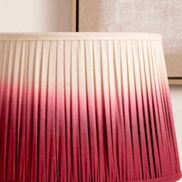 Pacific Lifestyle 30Cm Fuchsia Pink Ombre Soft Pleated Tapered Lampshade - thumbnail 2