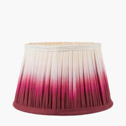 Pacific Lifestyle 30Cm Fuchsia Pink Ombre Soft Pleated Tapered Lampshade - thumbnail 1