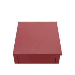 Cabinet Bits Monti 1 Drawer Red Bedside Table - thumbnail 7