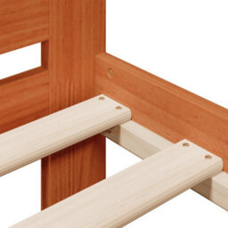 Berkfield Bed Frame Without Mattress Wax Brown 160X200 Cm Solid Wood Pine - thumbnail 7