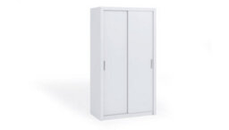 Arte Bono Sliding Door Wardrobe In White Matt - Sleek Design For Modern Interiors - W1200mm X H2150mm X D620mm - thumbnail 1